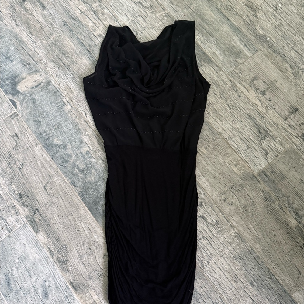 Guess Black Midi Dress Flattering!